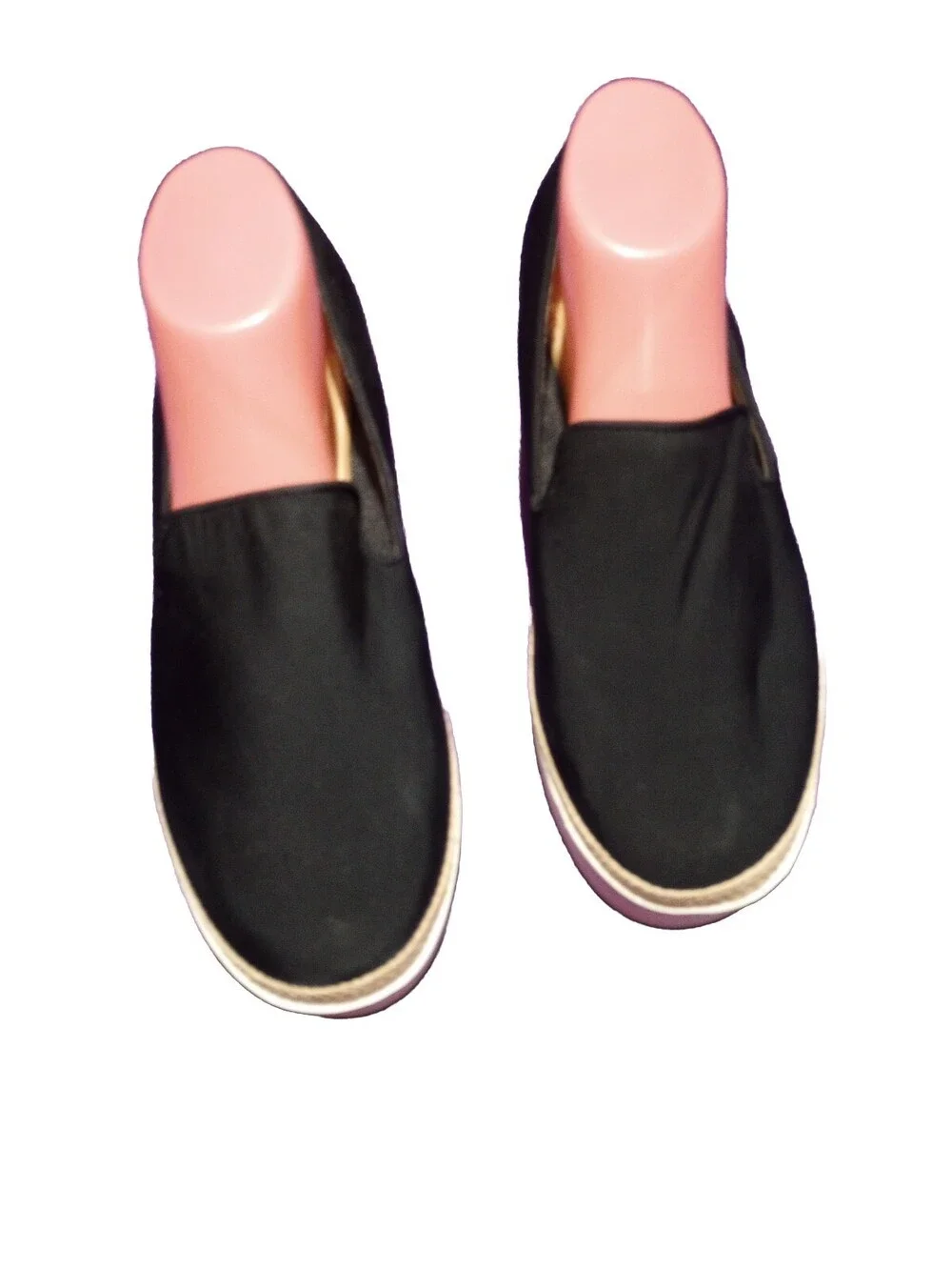DR SCHOLLS LEOTA Womens Black Platform Slip On Athletic Sneakers 10M Shoes